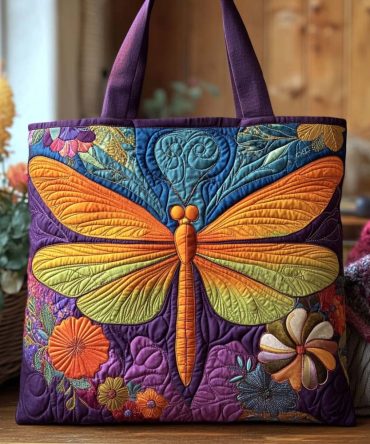 Autumn Flight Quilted Tote Bag