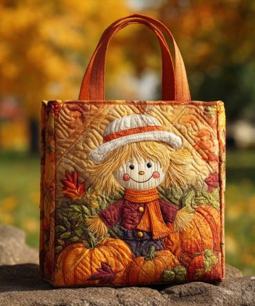 Autumn Glow Quilted Tote Bag