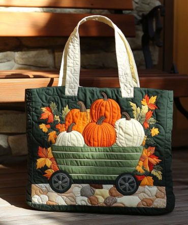 Autumn Hitch Quilted Tote Bag