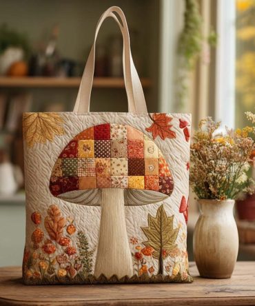 Autumn Patch Quilted Tote Bag