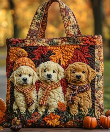 Autumn Pure Heart Quilted Tote Bag