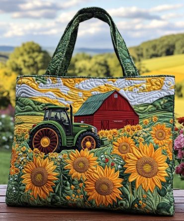 Barnyard Gold Quilted Tote Bag