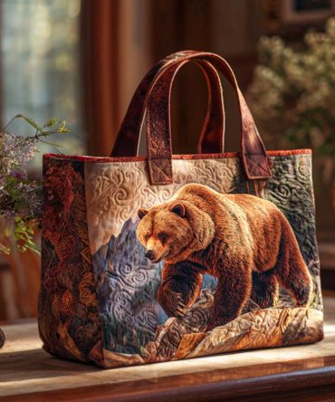 Bear Mountain Air Quilted Tote Bag