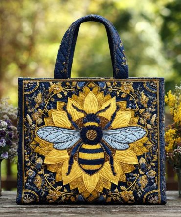 Bee Charm Quilted Tote Bag