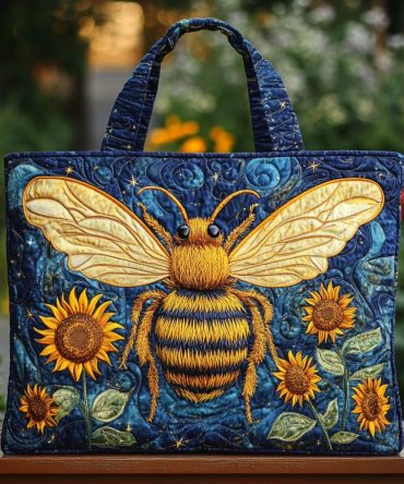 Bee Flight Quilted Tote Bag