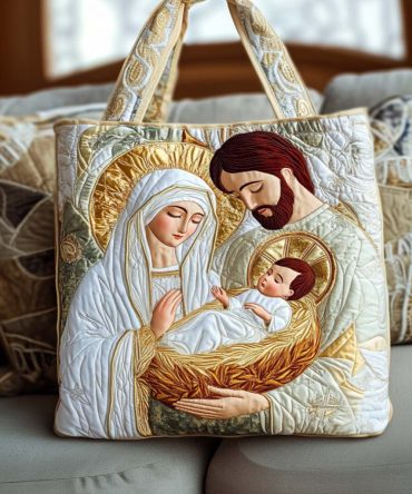 Bethlehem Star Quilted Tote Bag