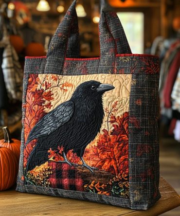 Blackwing Autumn Quilted Tote Bag