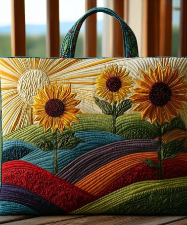 Blooming Meadows Quilted Tote Bag
