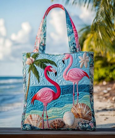 Blush Island Quilted Tote Bag