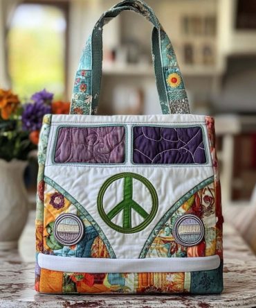 Boho Dreams Quilted Tote Bag