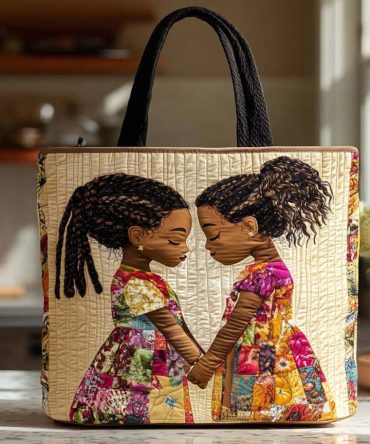 Braided Souls Quilted Tote Bag