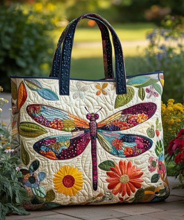 Breezy Bop Quilted Tote Bag