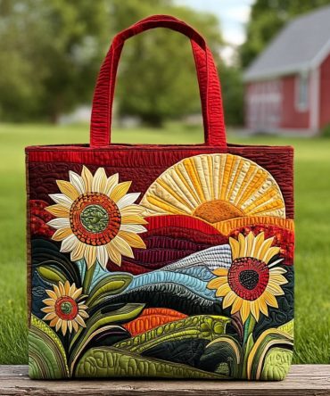 Bright Horizons Quilted Tote Bag