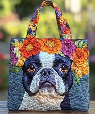 Bulldog Rays Quilted Tote Bag