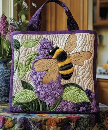 Buzz Bliss Quilted Tote Bag