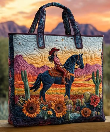 Cactus Queen Quilted Tote Bag