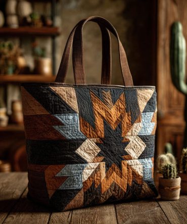 Canyon Creek Quilted Tote Bag