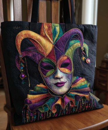 Carnival Queen Quilted Tote Bag