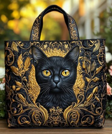 Cat Squad Quilted Tote Bag