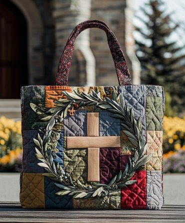 Christed Harmony Quilted Tote Bag