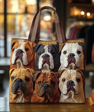 Chubby Cheeks Harvest Quilted Tote Bag