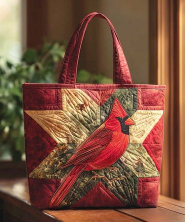 Cold Pines Quilted Tote Bag