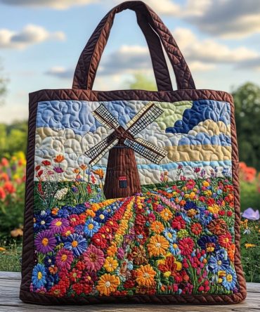 Color Field Quilted Tote Bag