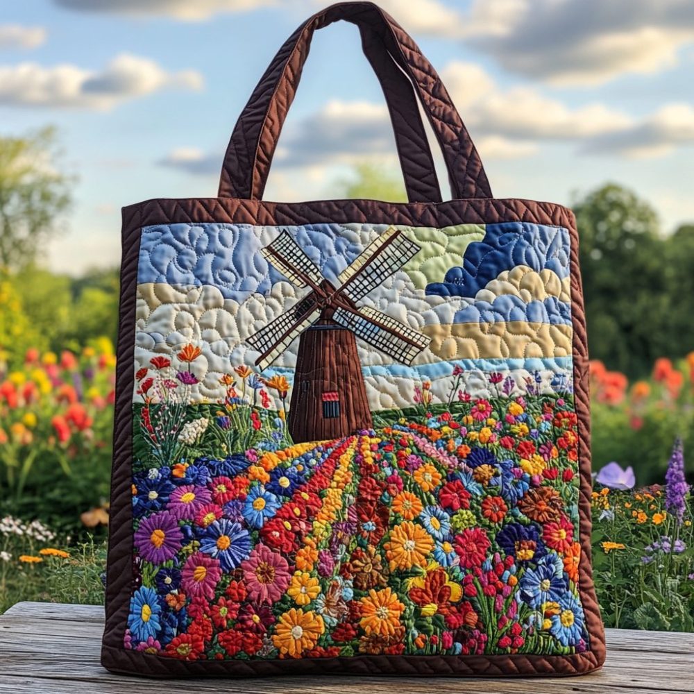 Color Field Quilted Tote Bag