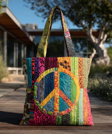 Color Me Calm Quilted Tote Bag