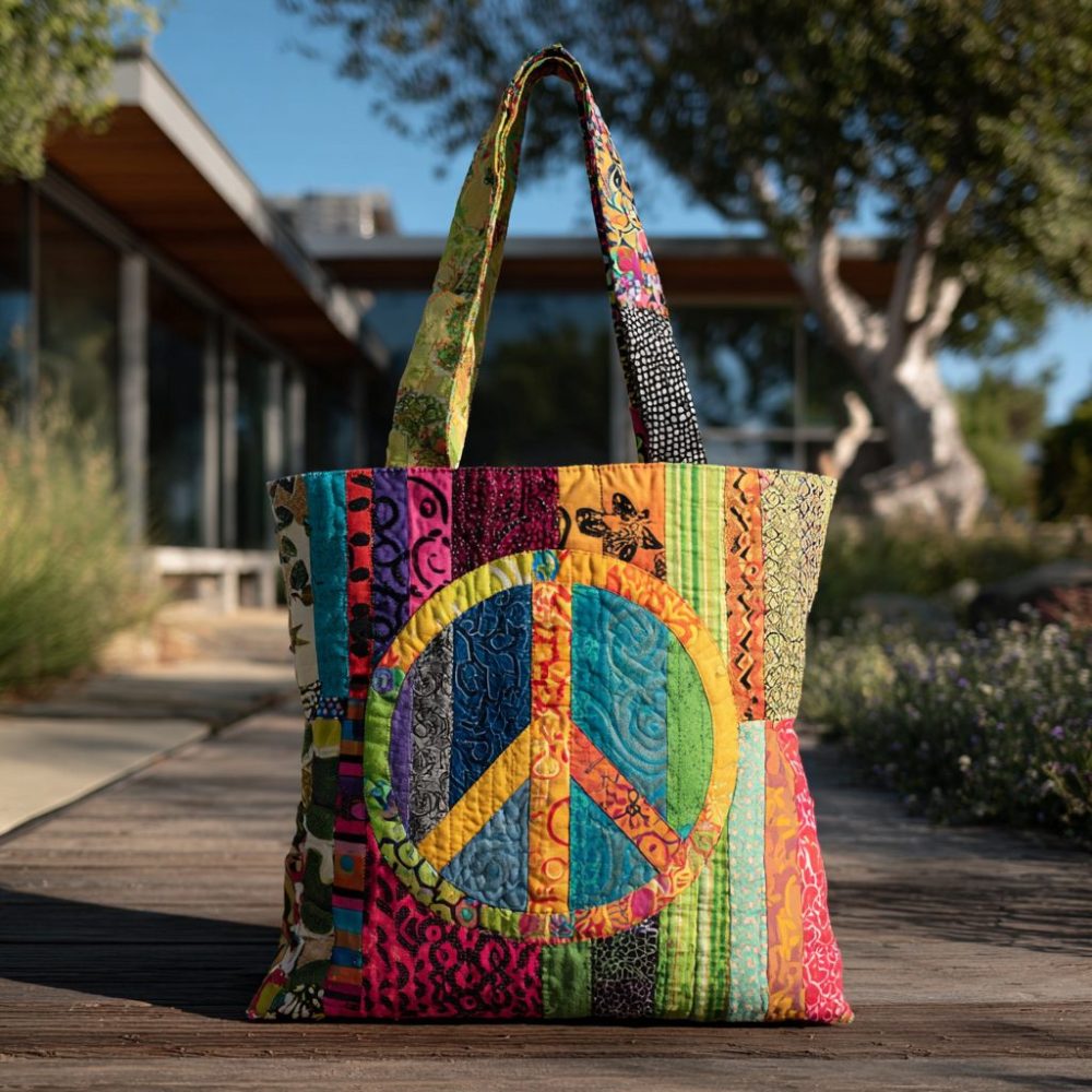 Color Me Calm Quilted Tote Bag