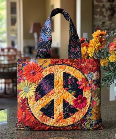 Colorful Spirit Quilted Tote Bag