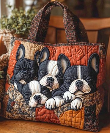 Cozy Quartet Quilted Tote Bag