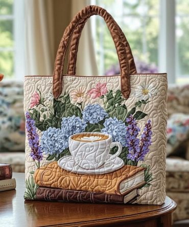 Cozy Stacks Quilted Tote Bag