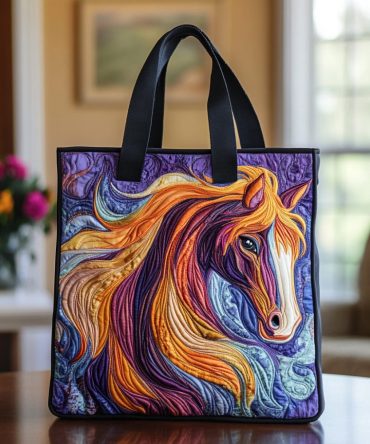 Crimson Trail Quilted Tote Bag