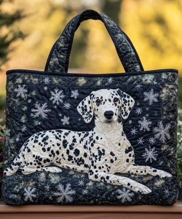Dalmatian Charm Quilted Tote Bag