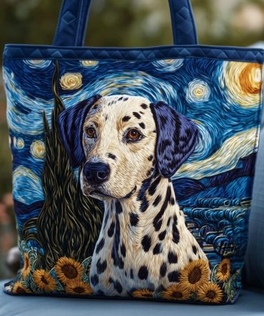 Dalmatian Dreams Quilted Tote Bag