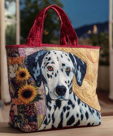 Dalmatian Spirit Quilted Tote Bag