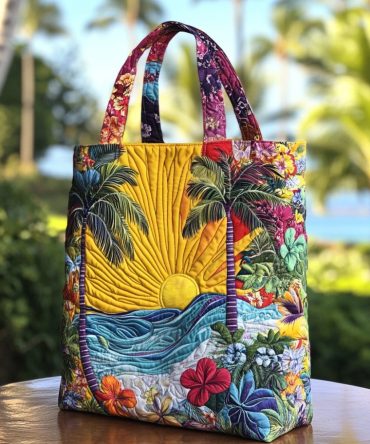 Daylight Drift Quilted Tote Bag