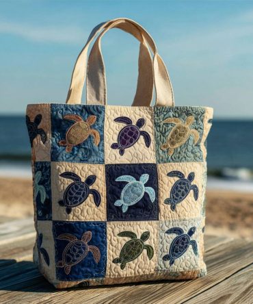 Deep Sea Traveler Quilted Tote Bag