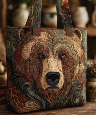 Deep Woods Quilted Tote Bag