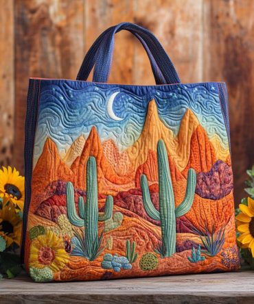 Desert Glow Quilted Tote Bag