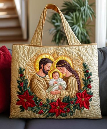 Divine Night Quilted Tote Bag