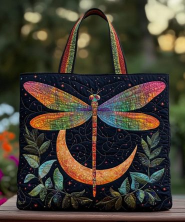 Dragonfly Dream Quilted Tote Bag