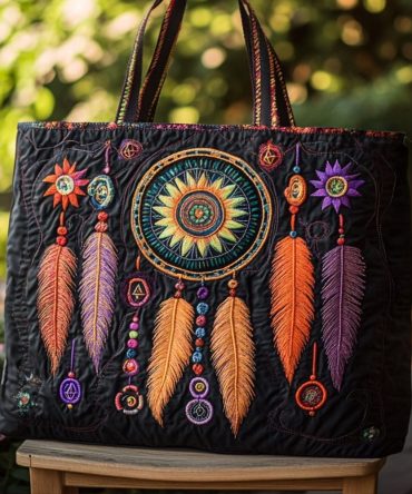 Dream Bloom Quilted Tote Bag