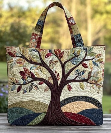 Dream Tree Quilted Tote Bag