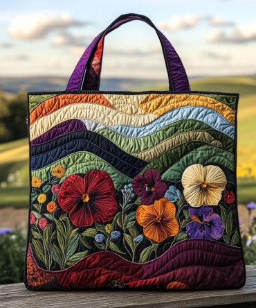Dreamy Petals Quilted Tote Bag