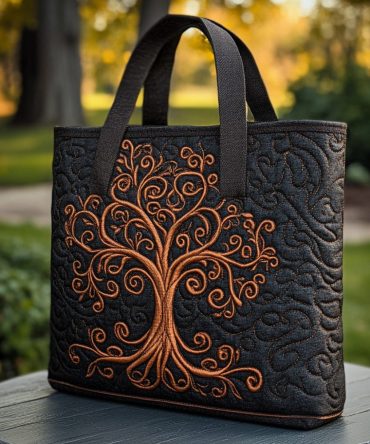 Eternal Branch Quilted Tote Bag