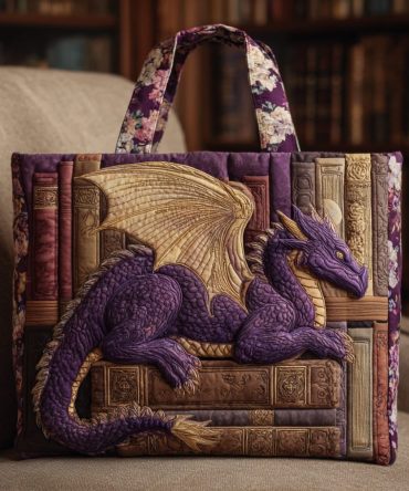 Fable Book Quilted Tote Bag