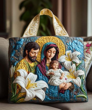 Faithful Heart Quilted Tote Bag