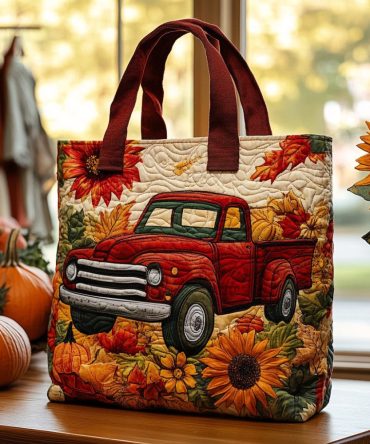 Farmhouse Ride Quilted Tote Bag